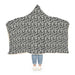 Cozy Hooded Snuggle Blanket — Black & White Camo Pattern - Equippage.com