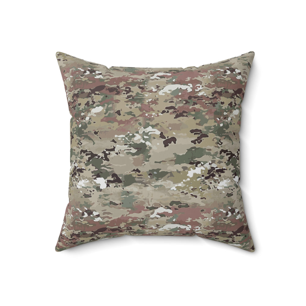 Scorpion Camouflage Faux Suede Square Pillow by Equippage.com