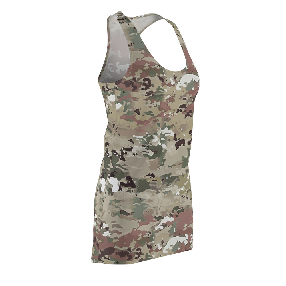 Scorpion Camouflage Women's Cut & Sew Racerback Dress By Equippage.com