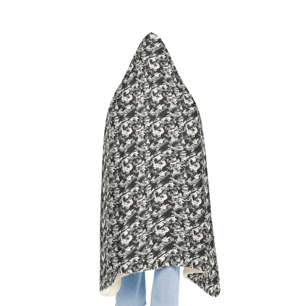 PRESS Camo Snuggle Blanket – Hooded Throw for Aircraft Home, Travel & Gifts