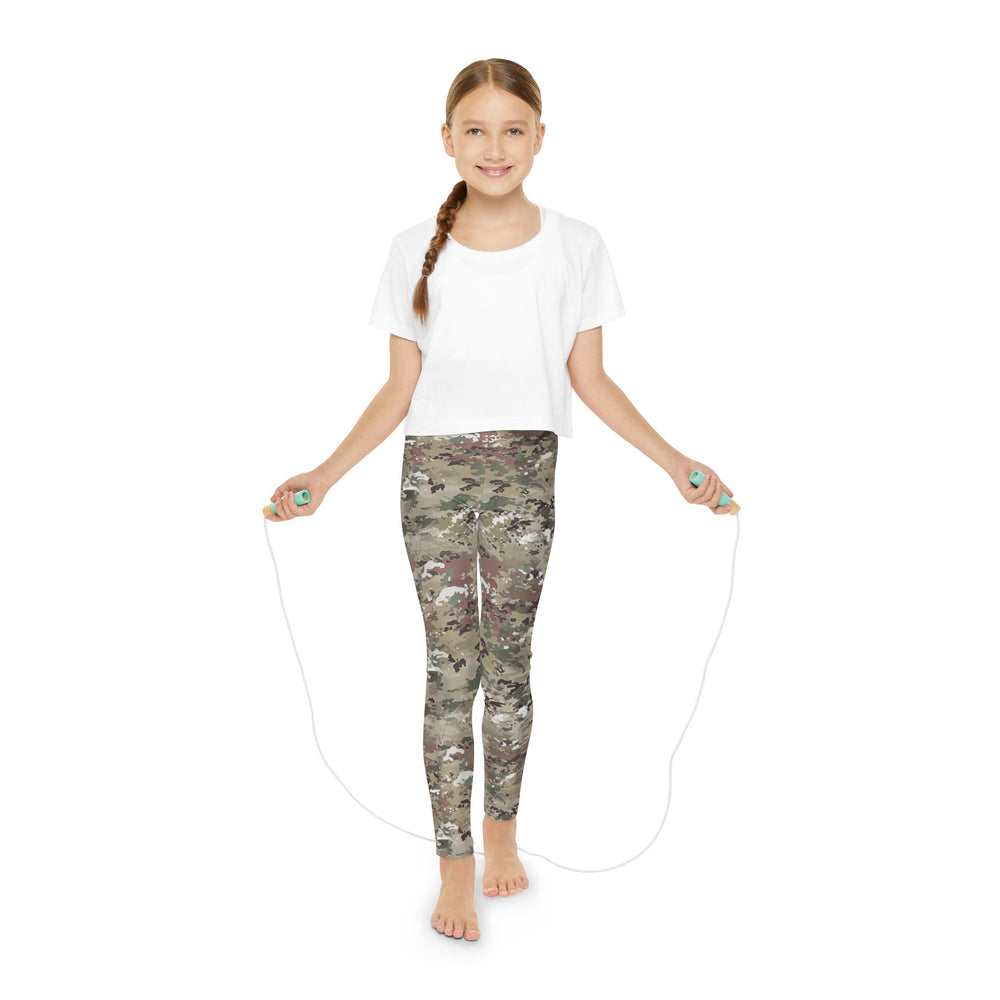 Scorpion Camouflage Youth Full-Length Leggings By Equippage.com