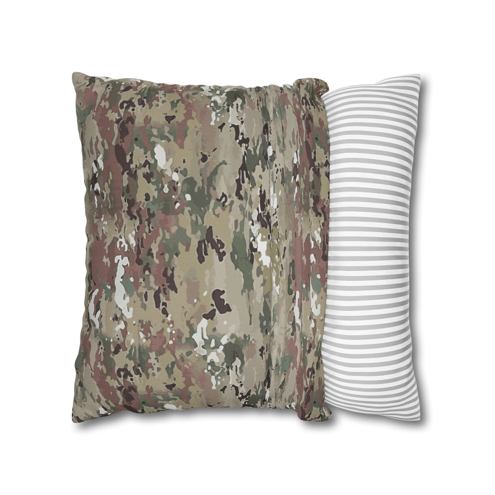 Scorpion Camouflage Spun Polyester Square Pillowcase By Equippage.com