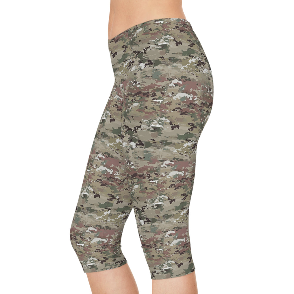 Scorpion Camouflage Women's Capri Leggings By Equippage.com