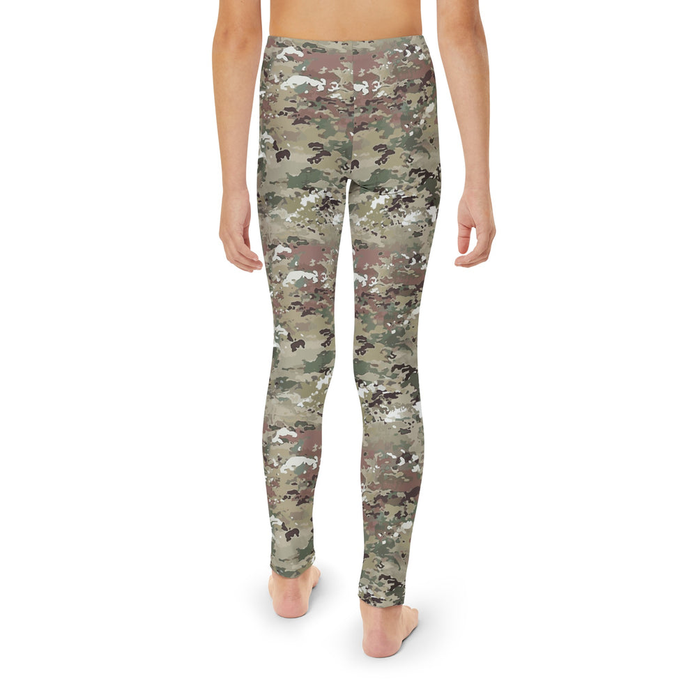 Scorpion Camouflage Youth Full-Length Leggings By Equippage.com