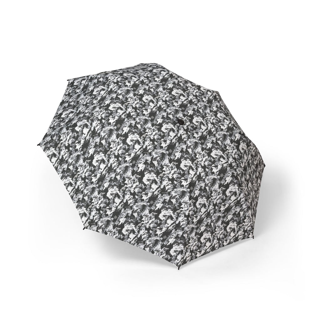 Foldable Umbrella — Gray Marble Camouflage Compact Auto-Open Rain Umbrella - Equippage.com