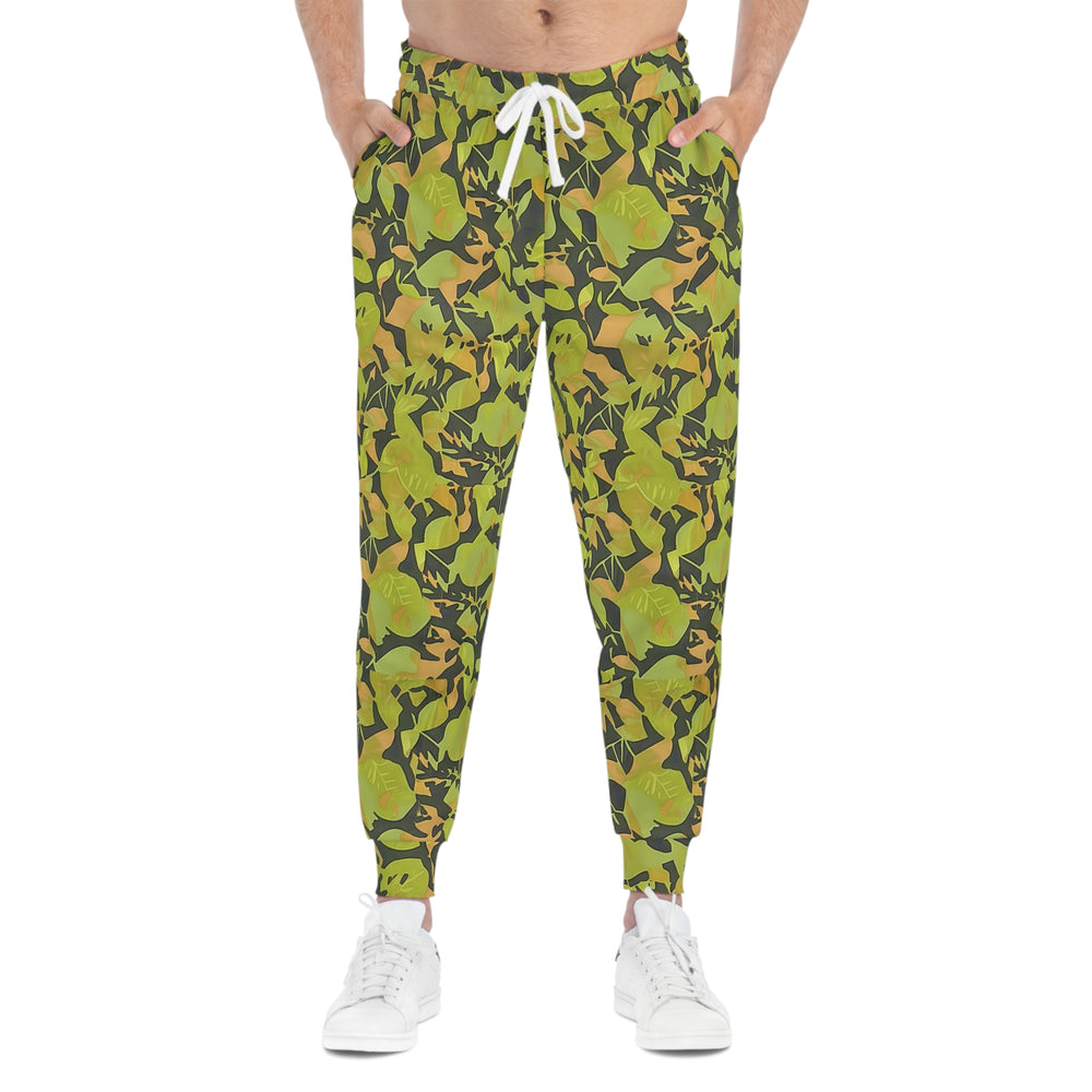 Cuban Elm Leaf Camo Unisex Athletic Joggers
