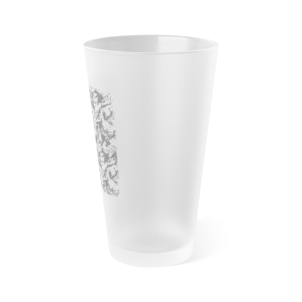PRESS Camo Frosted Pint Glass – 16oz — PRESS Camouflage Pattern Beer Cup