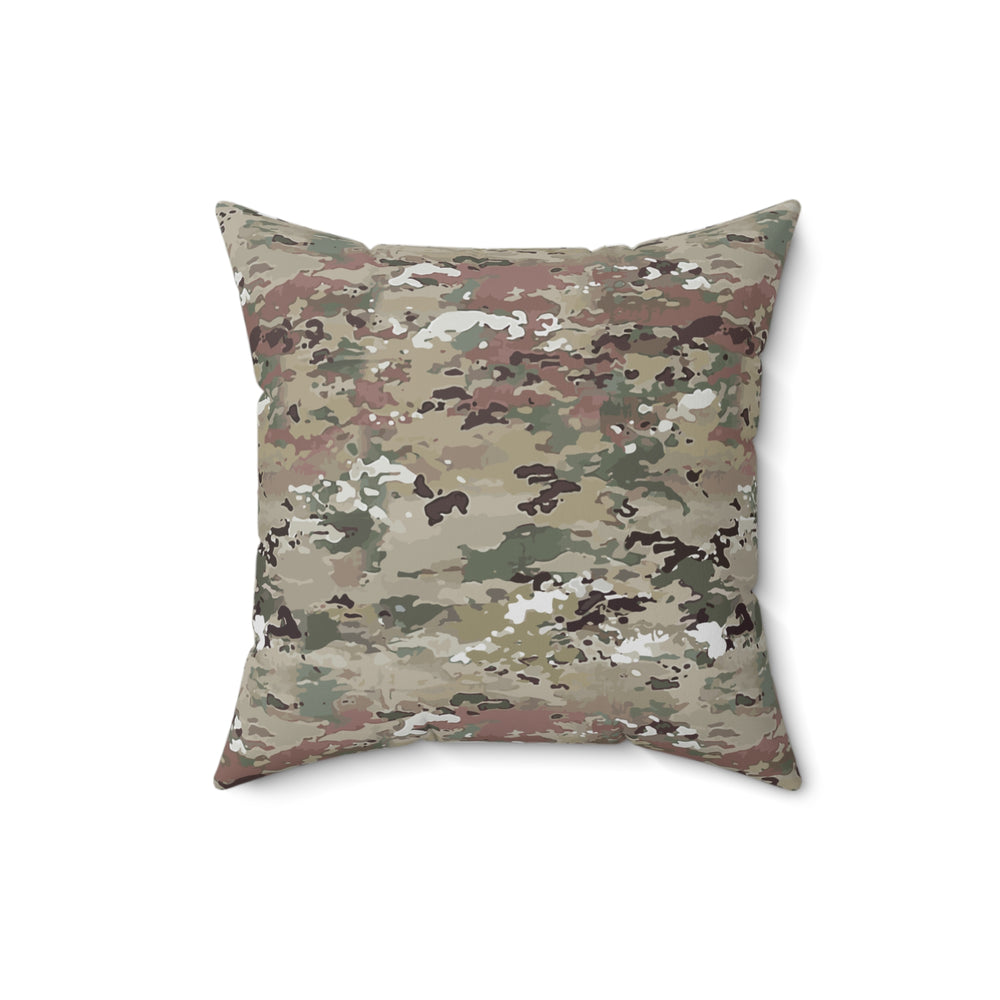 Scorpion Camouflage Faux Suede Square Pillow by Equippage.com