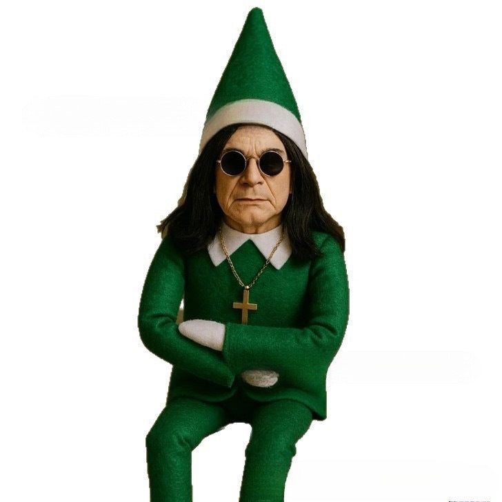 Ozzy on the Shelf Christmas Elf Doll Xmas Gnome Decoration Ornaments Sitting Noel Elf Plush Toys