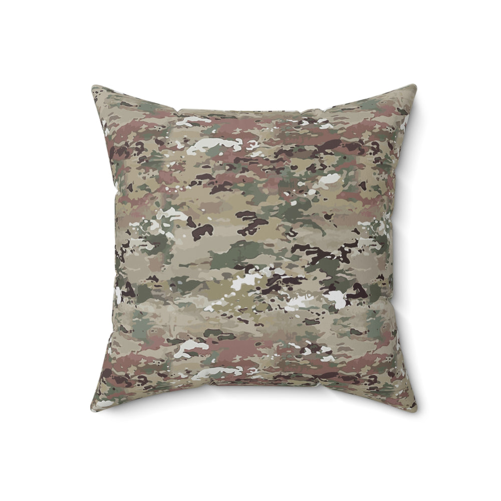 Scorpion Camouflage Faux Suede Square Pillow by Equippage.com