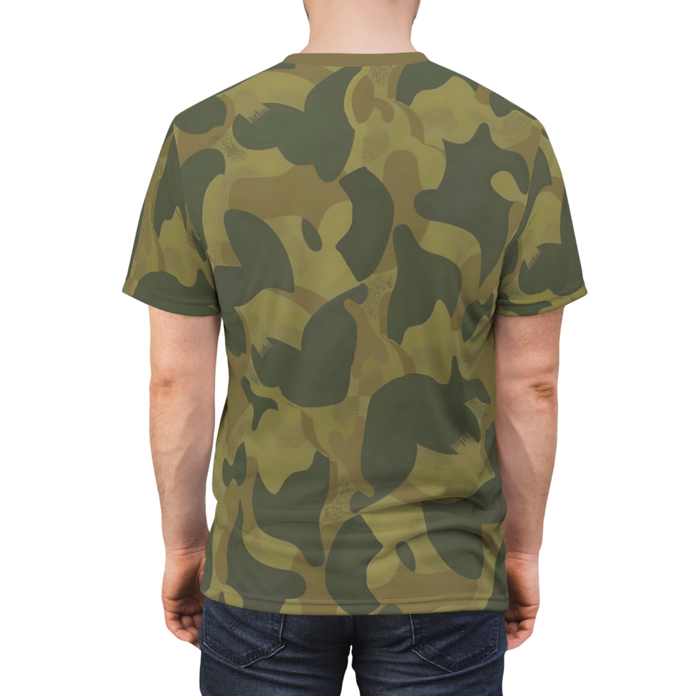 Belgian Moon and Balls Camo Unisex Cut & Sew Tee