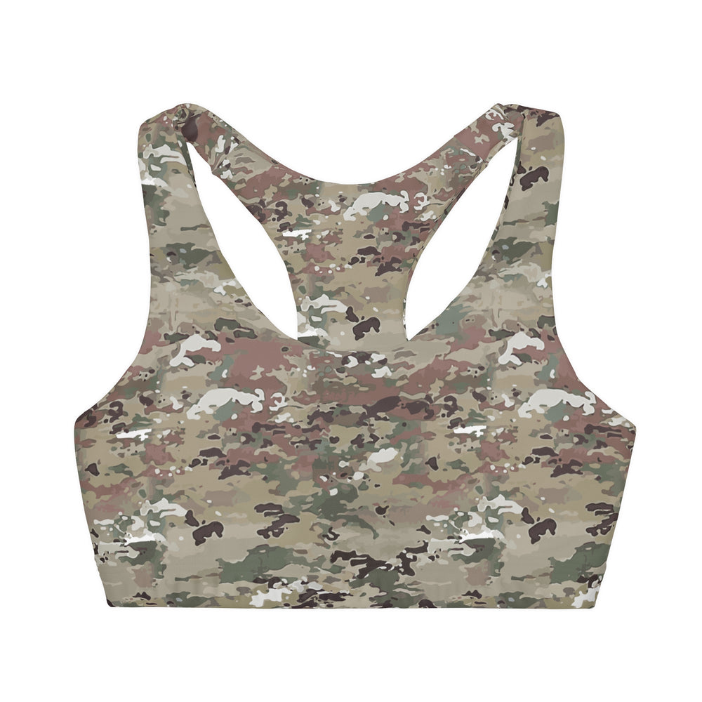 Scorpion Camouflage Girls' Double Lined Seamless Sports Bra By Equippage.com