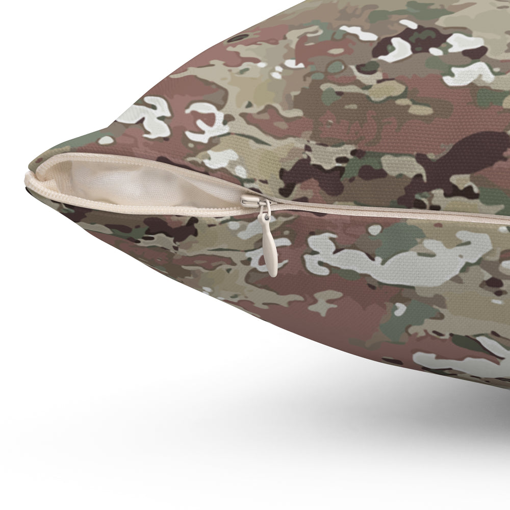 Scorpion Camouflage Spun Polyester Square Pillow By Equippage.com