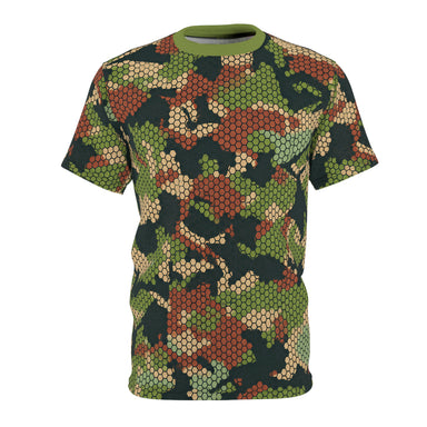 Colombian Chameleon Bicentennial Camo Unisex Cut & Sew Tee - Equippage.com