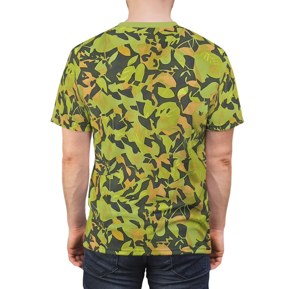 Cuban Elm Leaf Camo Unisex Cut & Sew Tee