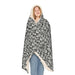 Cozy Hooded Snuggle Blanket — Black & White Camo Pattern - Equippage.com