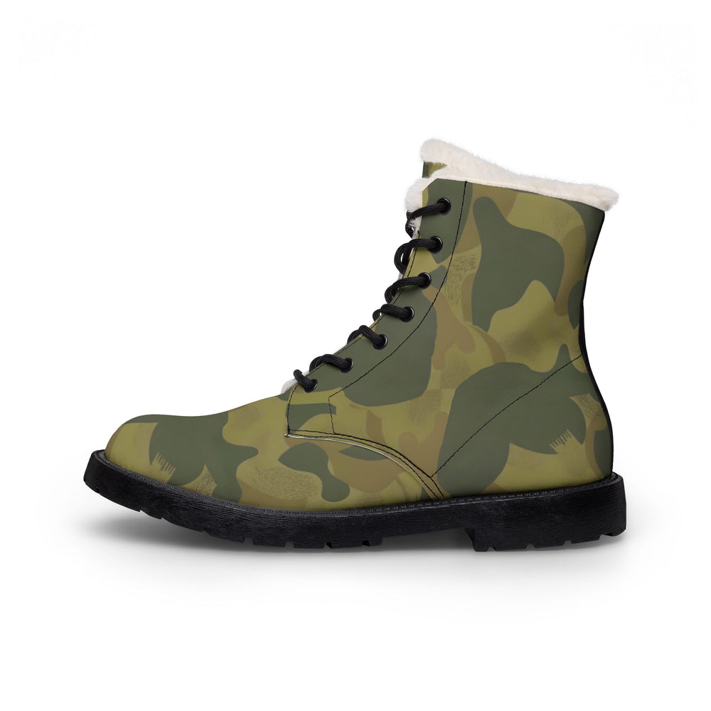 Belgian Moon and Balls Camo Men's Fur and Leather Boots