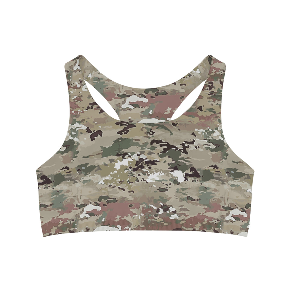 Scorpion Camouflage Seamless Sports Bra By Equippage.com