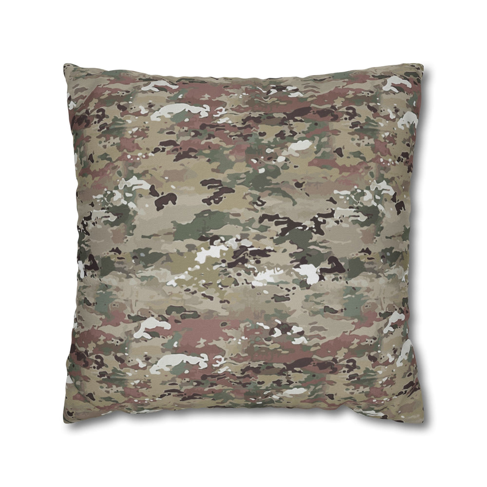 Scorpion Camouflage Spun Polyester Square Pillowcase By Equippage.com