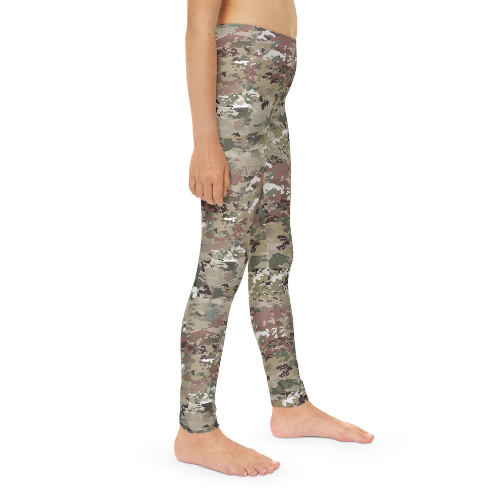 Scorpion Camouflage Youth Full-Length Leggings By Equippage.com