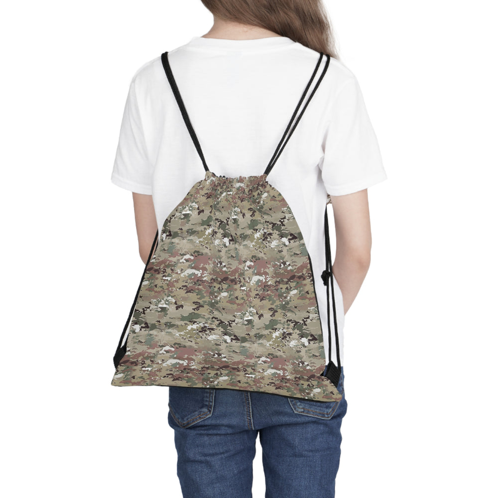 Scorpion Camouflage Outdoor Drawstring Bag By Equippage.com