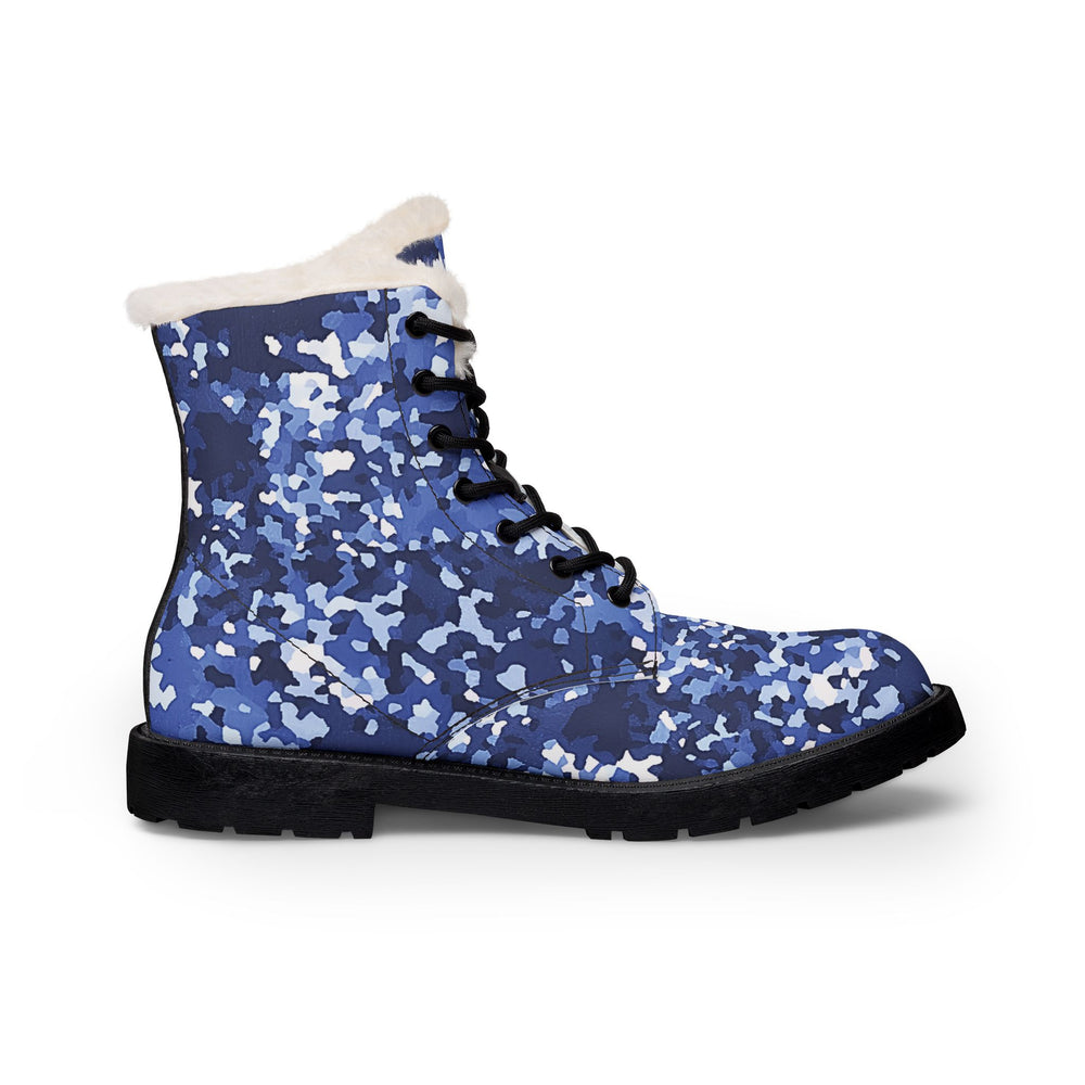 Dutch NFP Blue Camo Men's Fur and Leather Boots