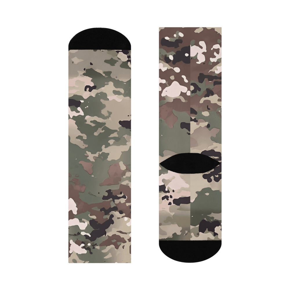 Equippage Scorpion W2 Camo Cushioned Crew Socks — Comfortable Military-Style Athletic Socks