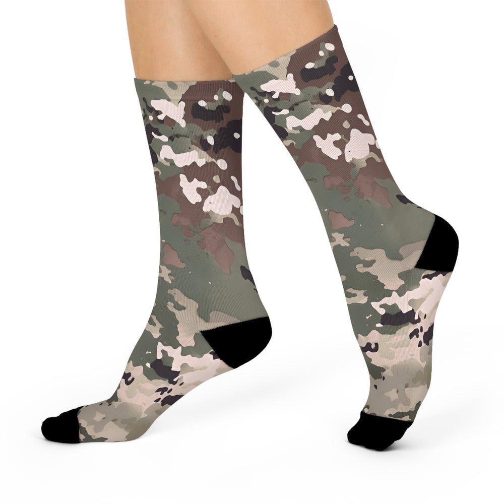 Equippage Scorpion W2 Camo Cushioned Crew Socks — Comfortable Military-Style Athletic Socks
