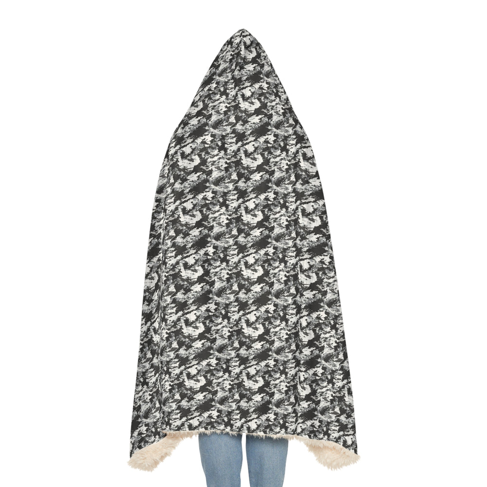 PRESS Camo Snuggle Blanket – Hooded Throw for Aircraft Home, Travel & Gifts