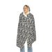 Cozy Hooded Snuggle Blanket — Black & White Camo Pattern - Equippage.com