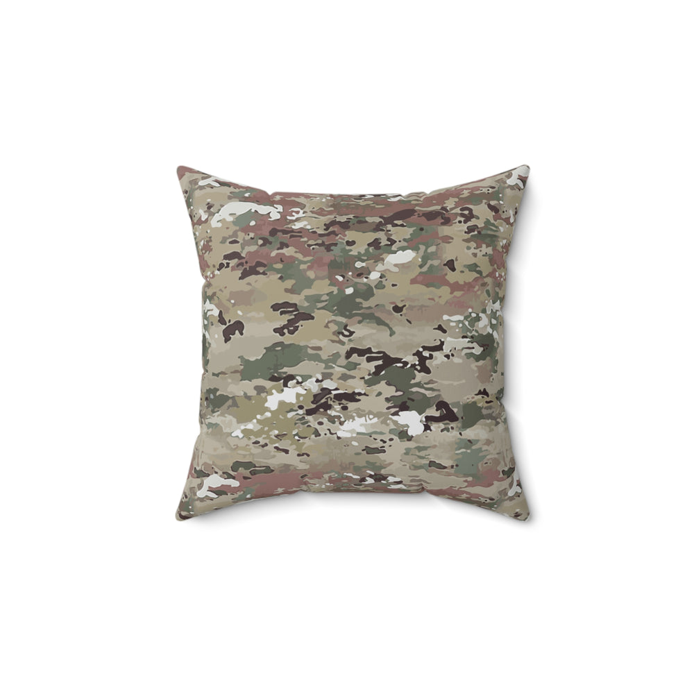 Scorpion Camouflage Faux Suede Square Pillow by Equippage.com