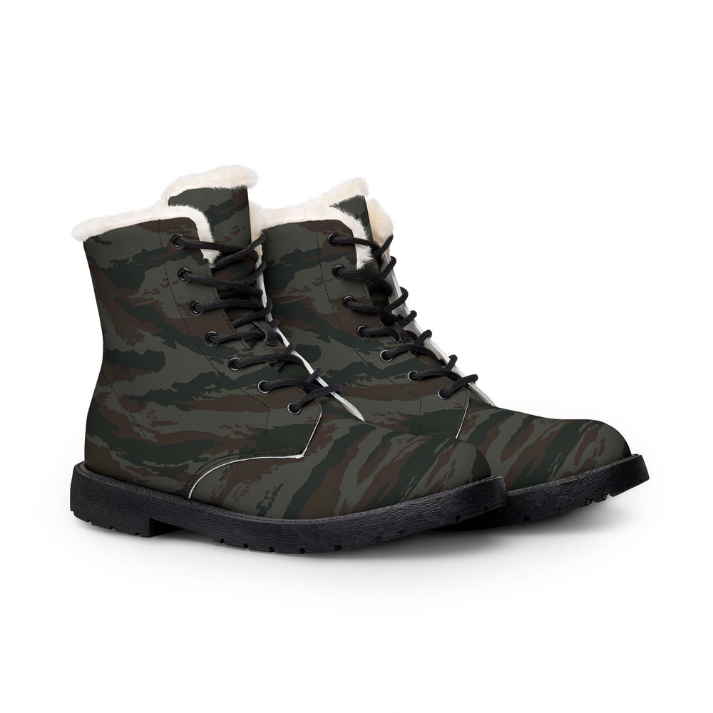 Cuban Grey Lizard Men's Insulated Military-Style Winter Work Boots