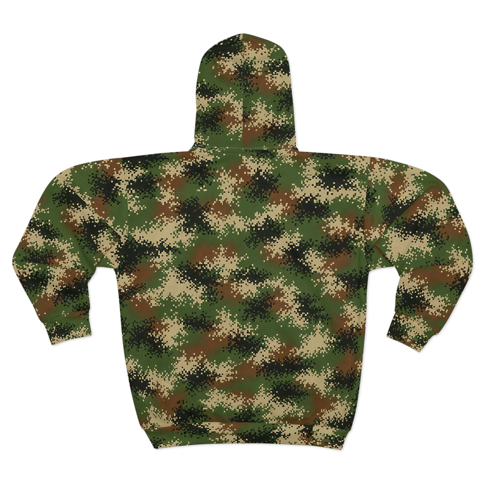 Columbian Patriota Camo Unisex Zip Hoodie