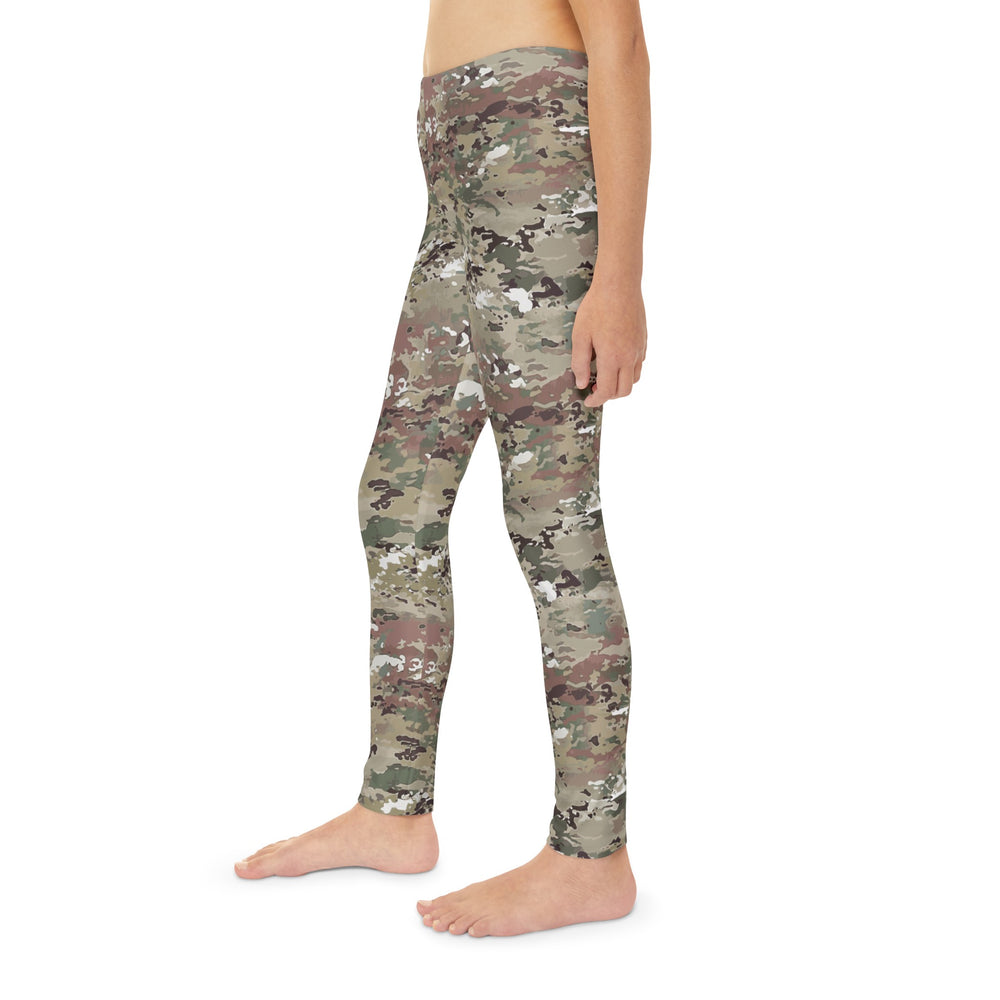 Scorpion Camouflage Youth Full-Length Leggings By Equippage.com