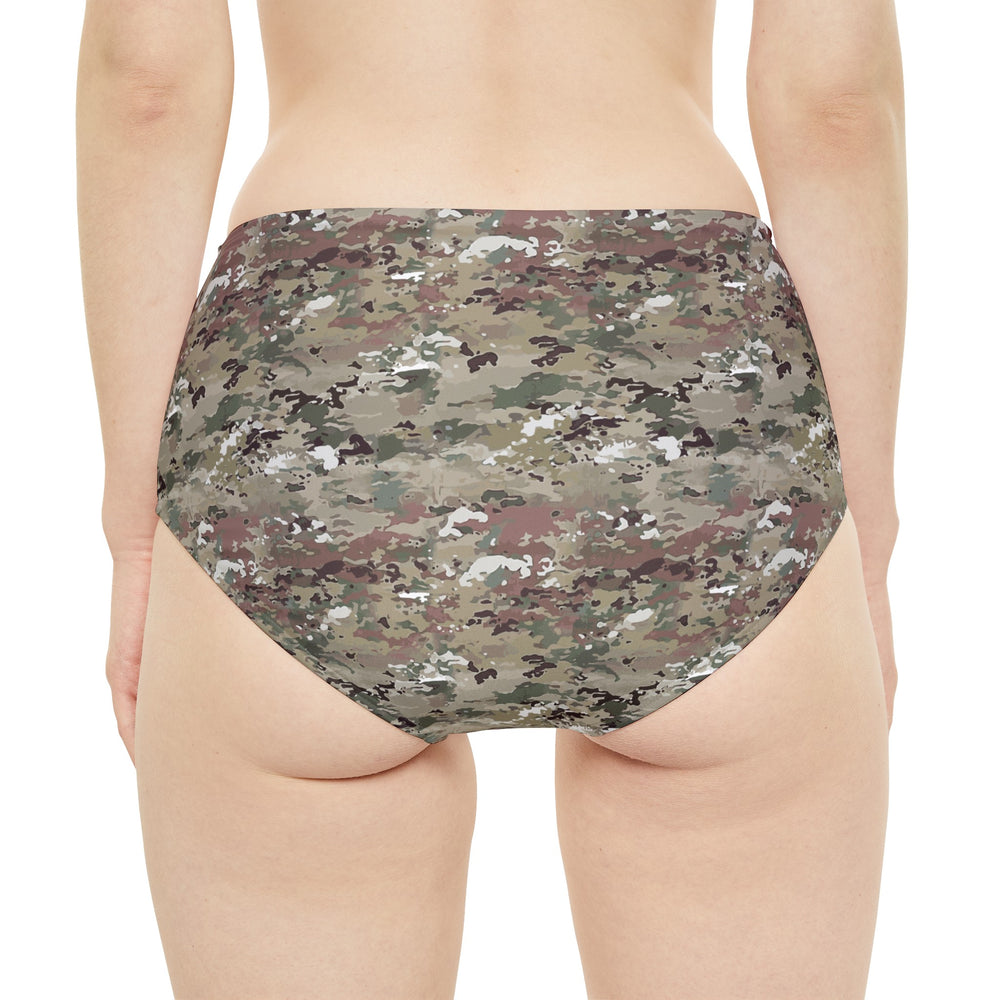 Scorpion Camouflage High-Waist Hipster Bikini Bottom By Equippage.com