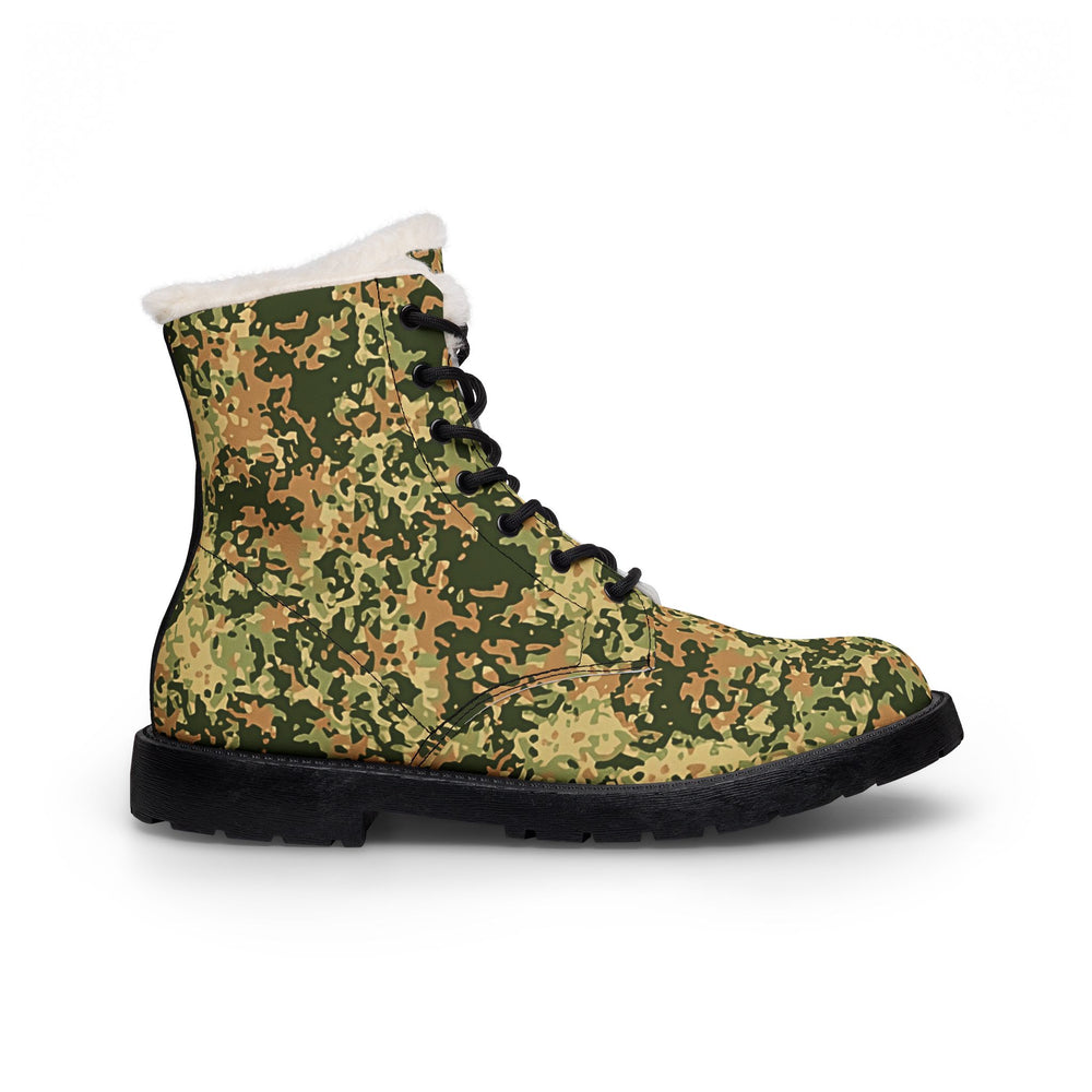 Dutch NFP Multitone Camo Men's Fur and Leather Boots