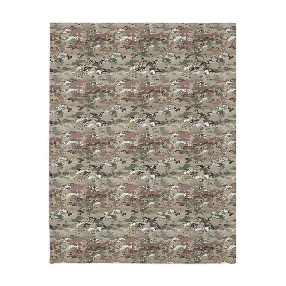 Scorpion Camouflage Velveteen Microfiber Blanket (Two-sided print) By Equippage.com