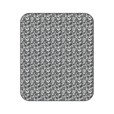 PRESS Camo Picnic Blanket — Classic Grey/Black/White Outdoor Throw in the PRESS Camouflage - Equippage.com