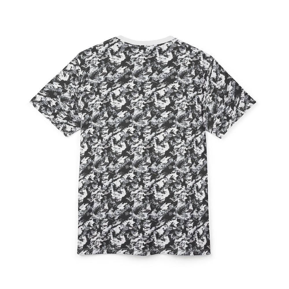 Black & White Marble All-Over Print Tee - Equippage.com