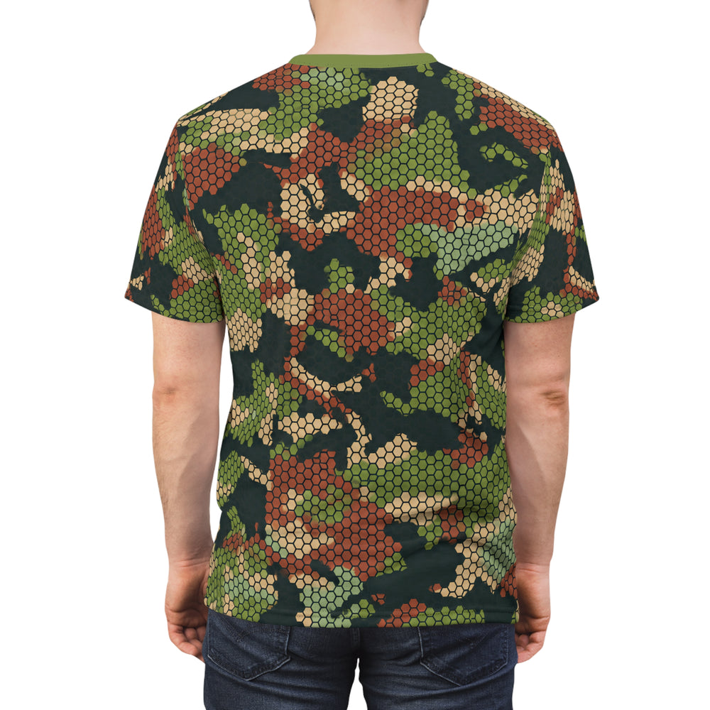 Colombian Chameleon Bicentennial Camo Unisex Cut & Sew Tee