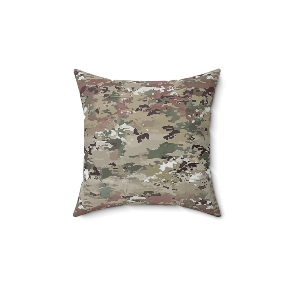 Scorpion Camouflage Faux Suede Square Pillow by Equippage.com