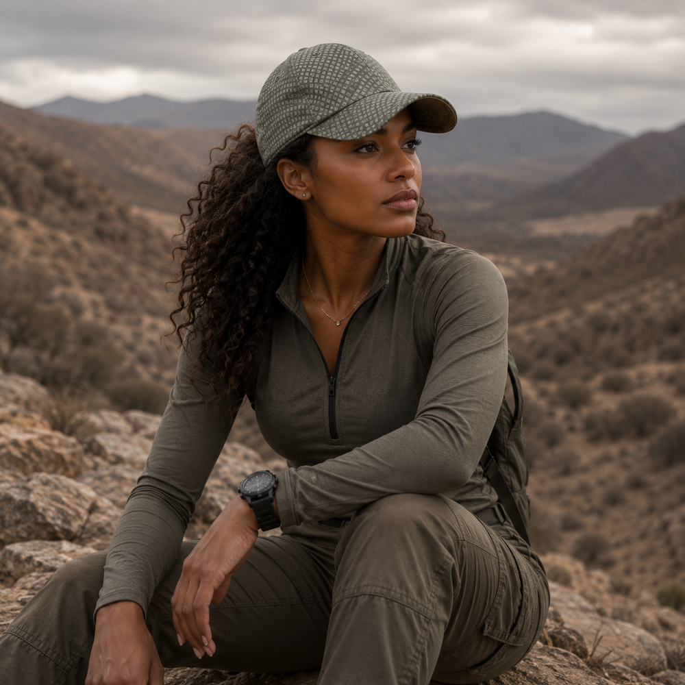 US Desert Night Camouflage All-Over Print Peaked Cap With Box - Equippage.com