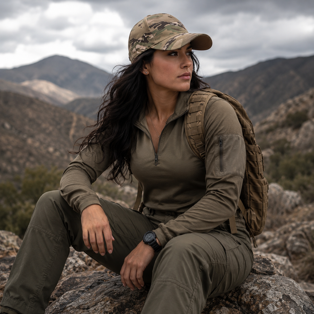Scorpion W2 All-Over Print Peaked Cap With Box - Equippage.com