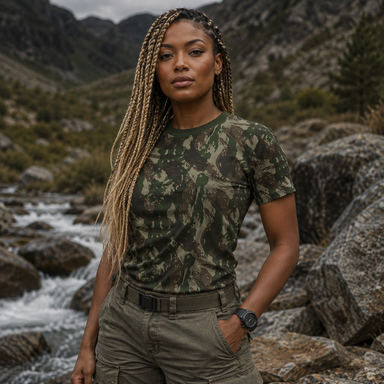 Brazilian Lizard Camo Unisex Cut & Sew Tee - Equippage.com