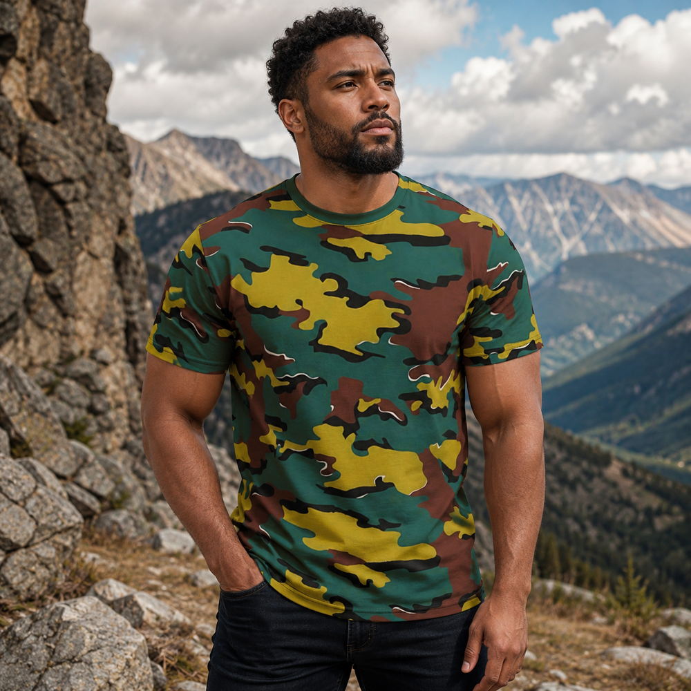 Belgian M1999 Jigsaw Camo Unisex Cut & Sew Tee