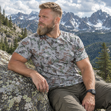Serbian M-MDU-03 Camo Men's O-Neck T-Shirt | 190GSM Cotton - Equippage.com