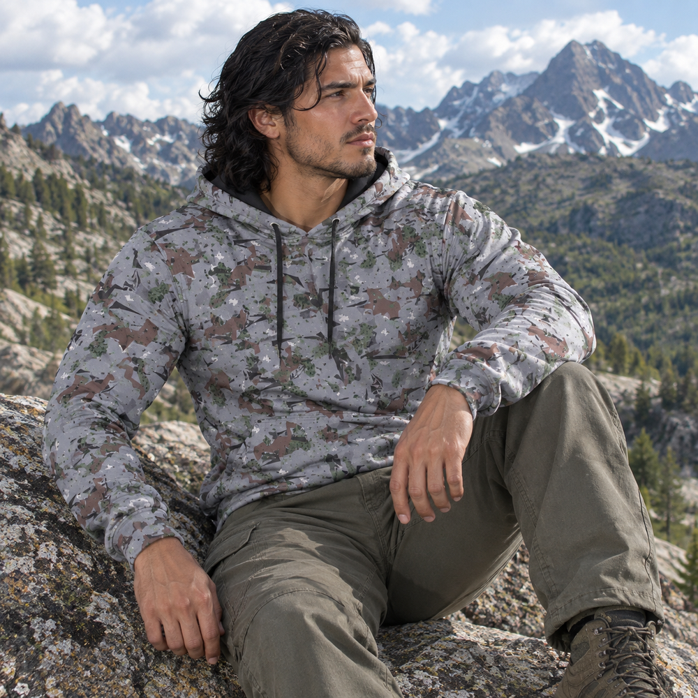 Serbian M-MDU-03 Camo Men's Thicken Pullover Hoodie
