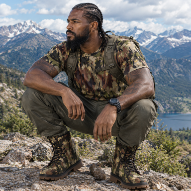 Spanish M59 Rocoso Camo Men's Martin Short Boots - Equippage.com