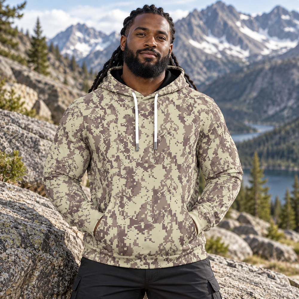Estonian ESTDCU-M06 Desert Camo Men's Thicken Pullover Hoodie
