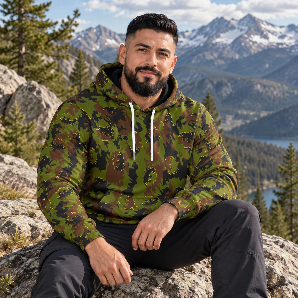 Lithuanian M05 Miško Camo Men's Thicken Pullover Hoodie